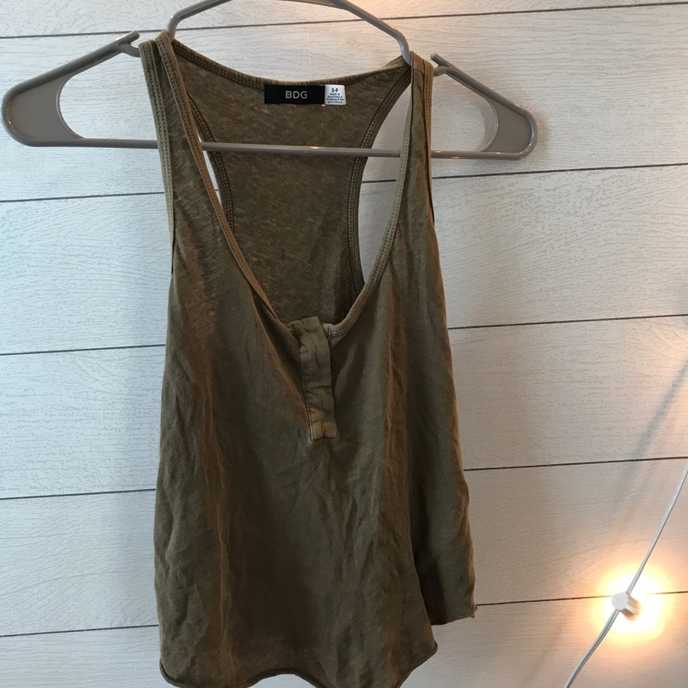 Green tank top